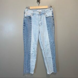 Pacsun two tone colorblock Mom Jeans